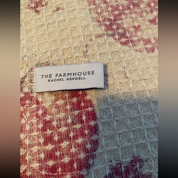 NEW The Farmhouse Rachel Ashwell 6 Waffle Fabric Fall Pumpkin Fabric Napkins - Picture 2 of 5